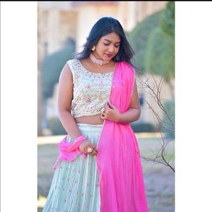 Beautiful pastel blue lehenga